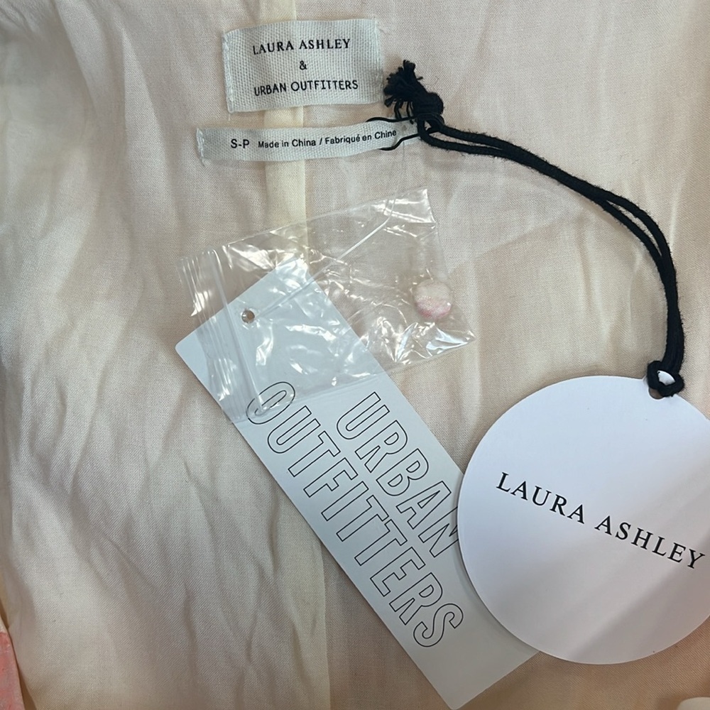 NWT Laura Ashley x Urban Outfitters Floral Mini Dress Size S - Picture 7 of 8